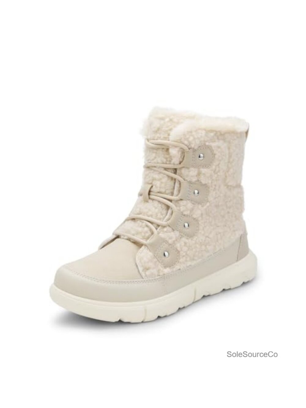Women's Lace Up Ankle Snow Boots Faux Fur Lined Winter Booties